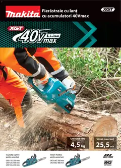 Previzualizarea de cataloage: Makita Catalog - Fierăstraie cu lanț valabil de la 06.02.2026