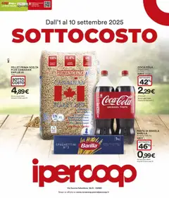 Anteprima dell'opuscolo Volantino Sottocosto Cuneo dal negozio Ipercoop valido da 01/09/2025