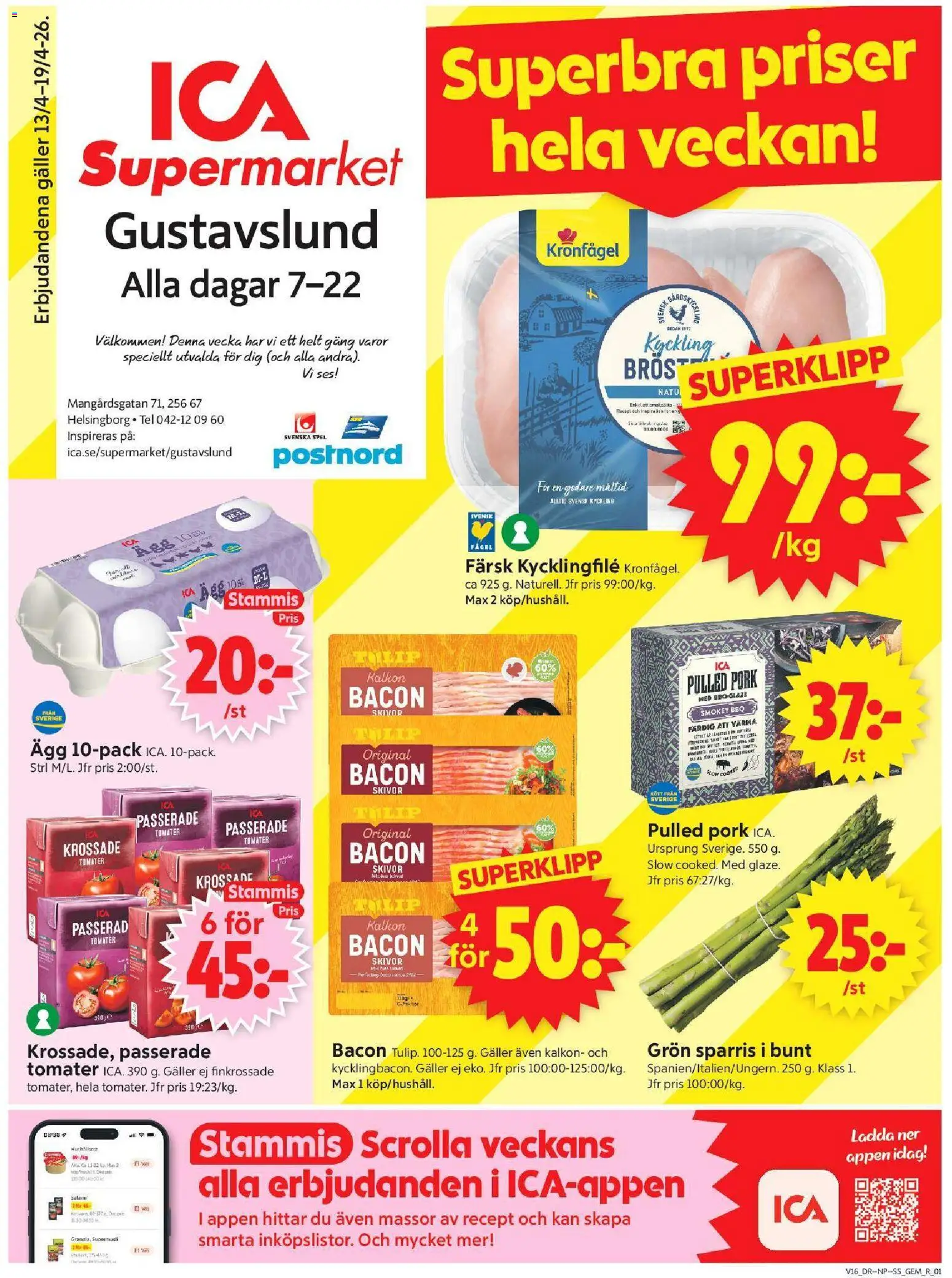 Förhandsgranska reklamblad Helsingborg från butik ICA Supermarket gäller från 13/04/2026