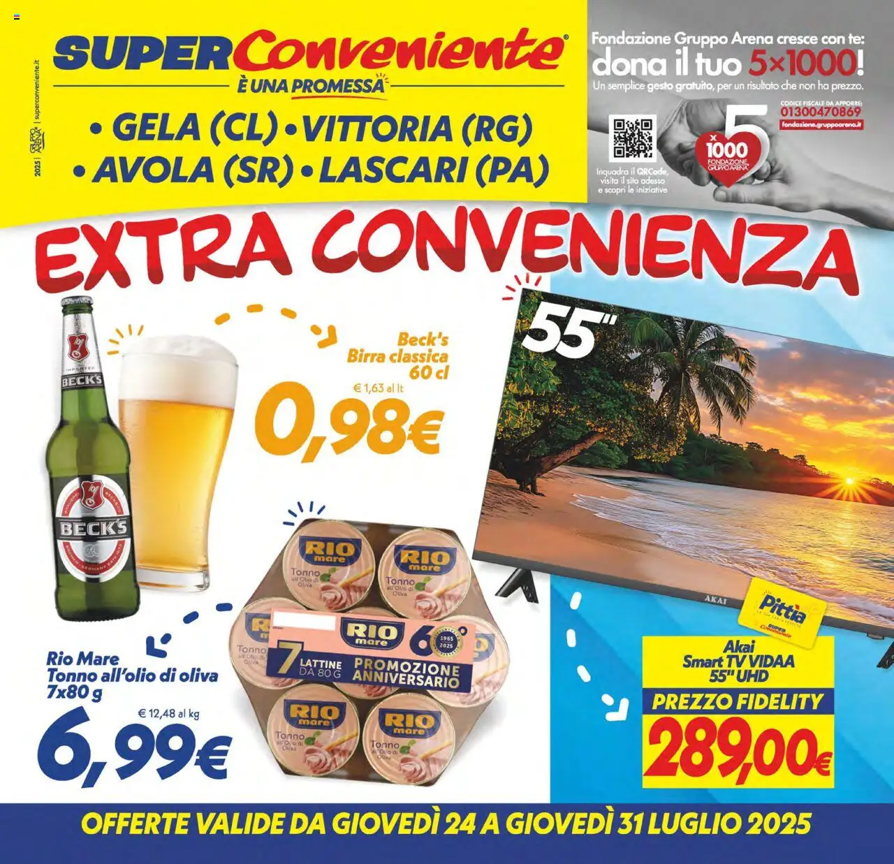 Volantino SuperConveniente valido da 24/07/2025 numero di pagina 1