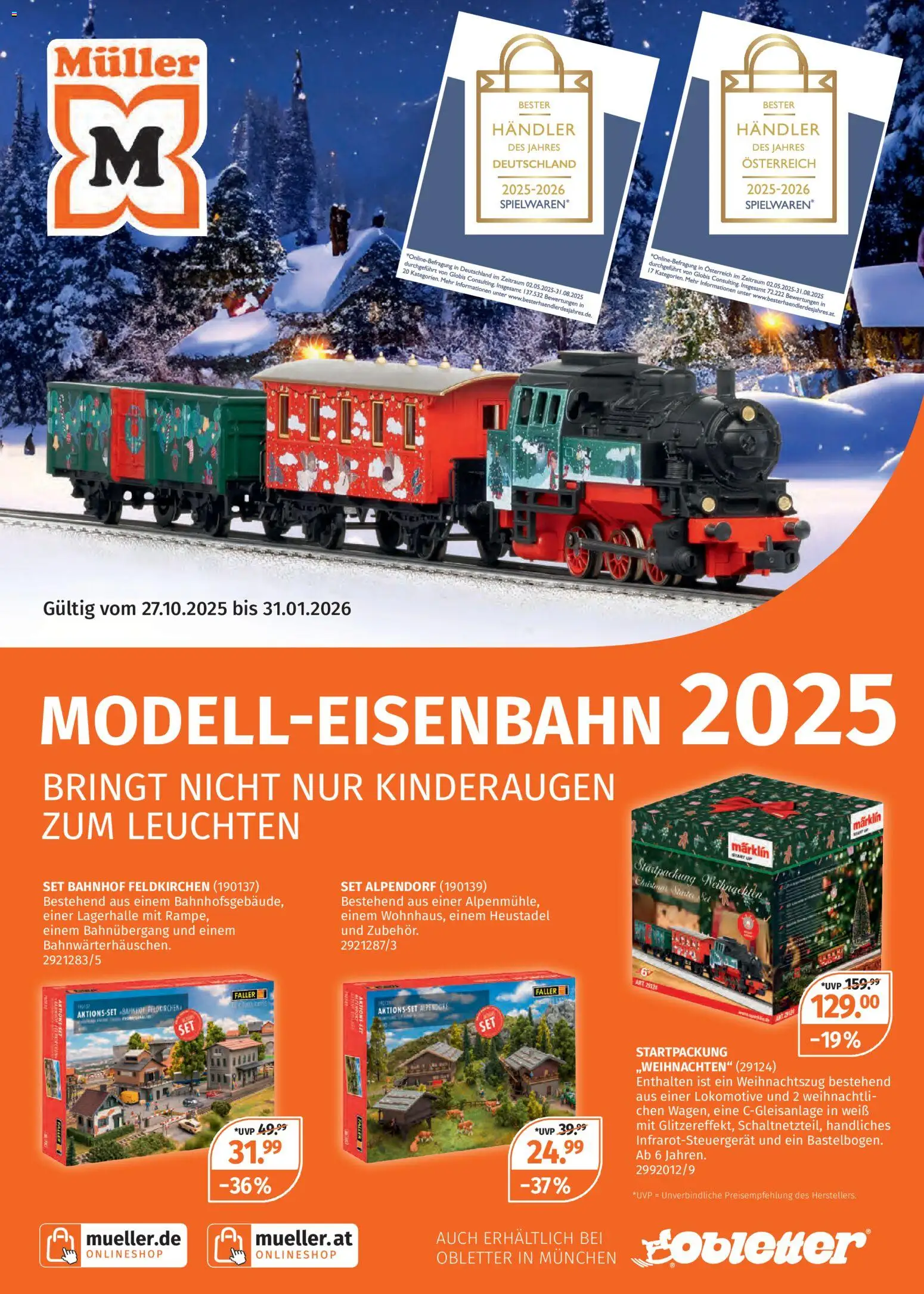 Müller Modell-Eisenbahn 2025 (vom 27.10.2025 - 31.01.2026)
