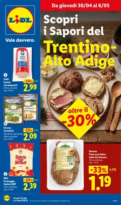 Anteprima dell'opuscolo Lidl volantino Trentino Alto-Adige dal negozio Lidl valido da 30/04/2026