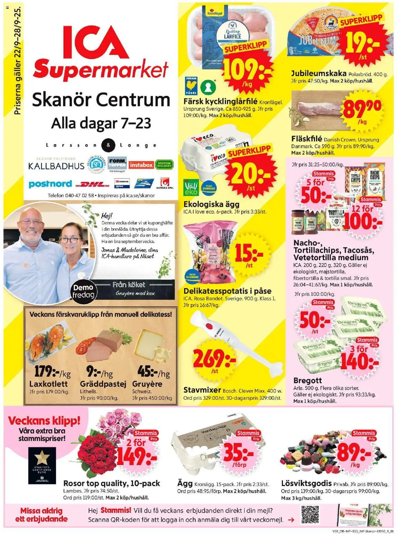 Skanör är giltig 22/09 2025 > Veckans Erbjudanden gäller från 22/09/2025 till 28/09/2025 sidnummer 1