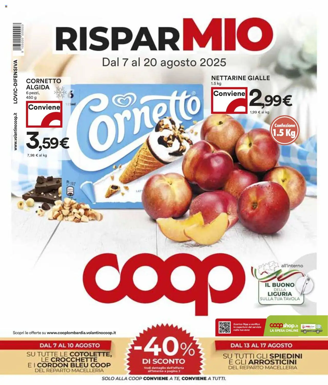Volantino COOP valido da 07/08/2025 numero di pagina 1