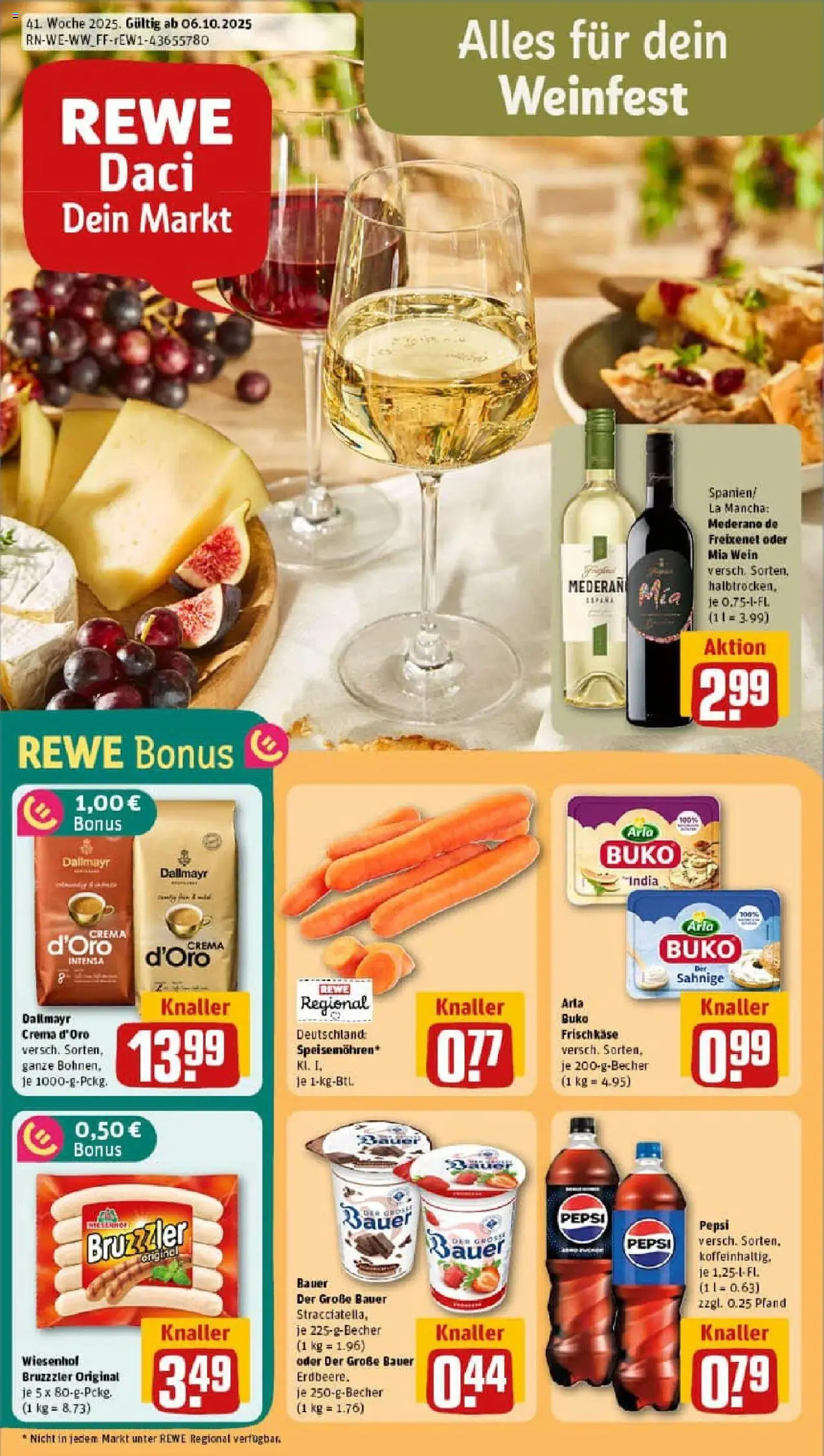 REWE Prospekt ab 06.10.2025 nächste Woche - Prospekt Nentershausen	