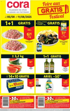 Voorbeeld van Folder week 32 van winkel Cora geldig vanaf 05/08/2025