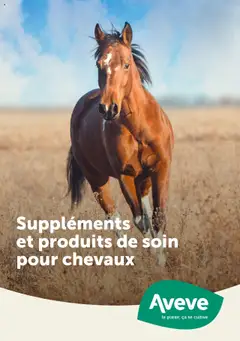 Voorbeeld van Supplements pour chevaux van winkel Aveve geldig vanaf 01/06/2023
