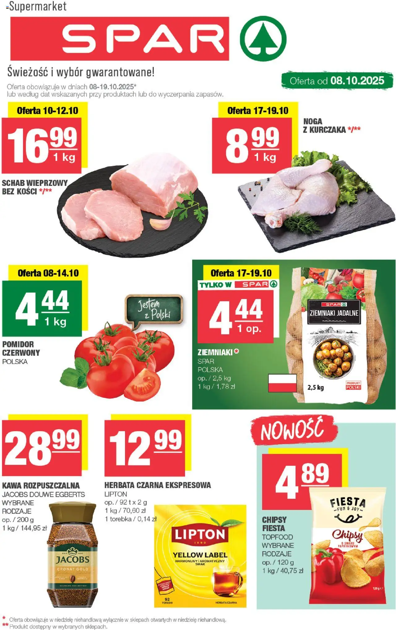 Spar Gazetka od 08.10.2025 - Nowa Gazetka - Numer strony 1