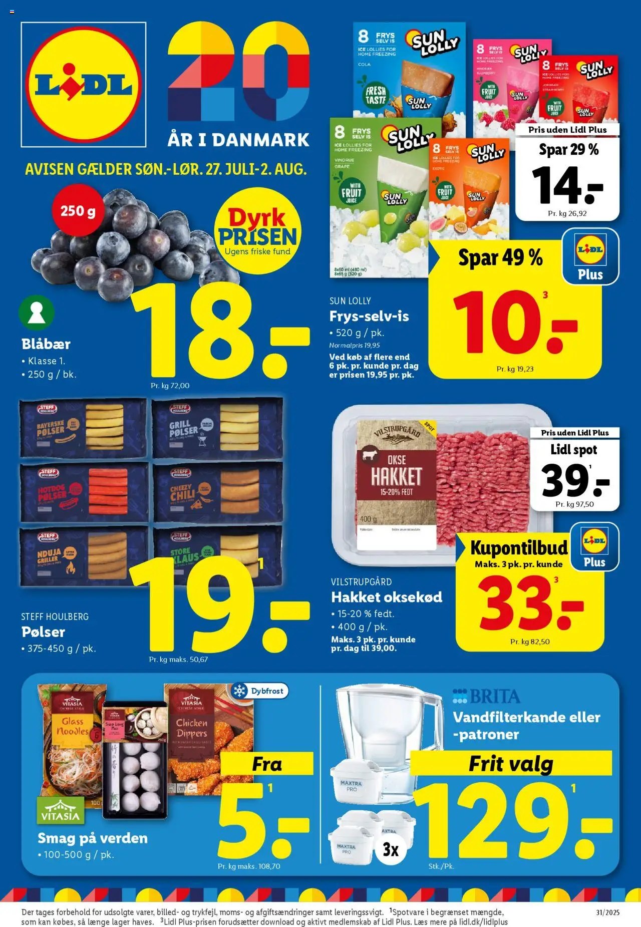 Lidl tilbudsavis gyldig fra 27/07/2025 - side 1
