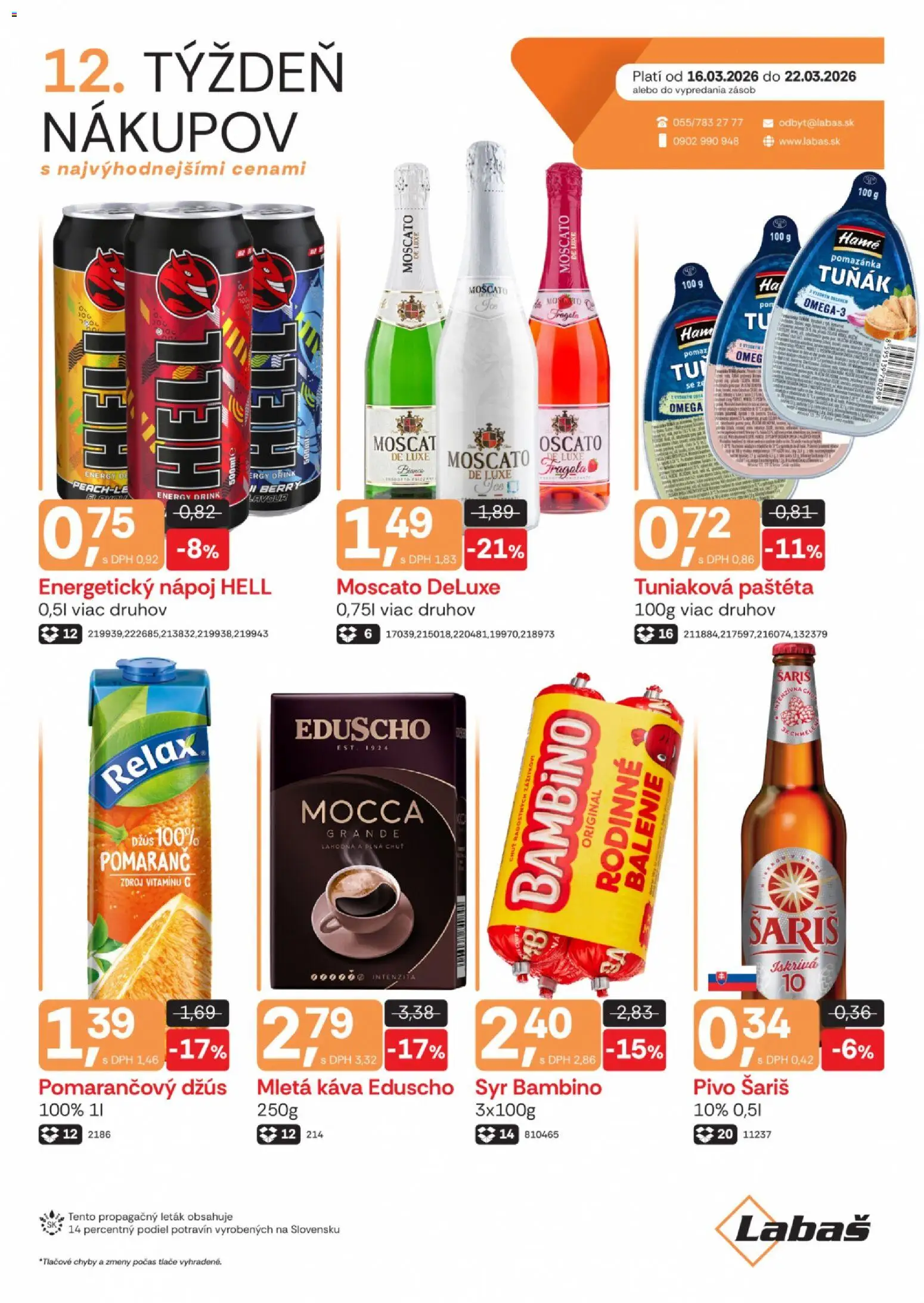 Náhľad Labaš letáku platného od 16.03.2026