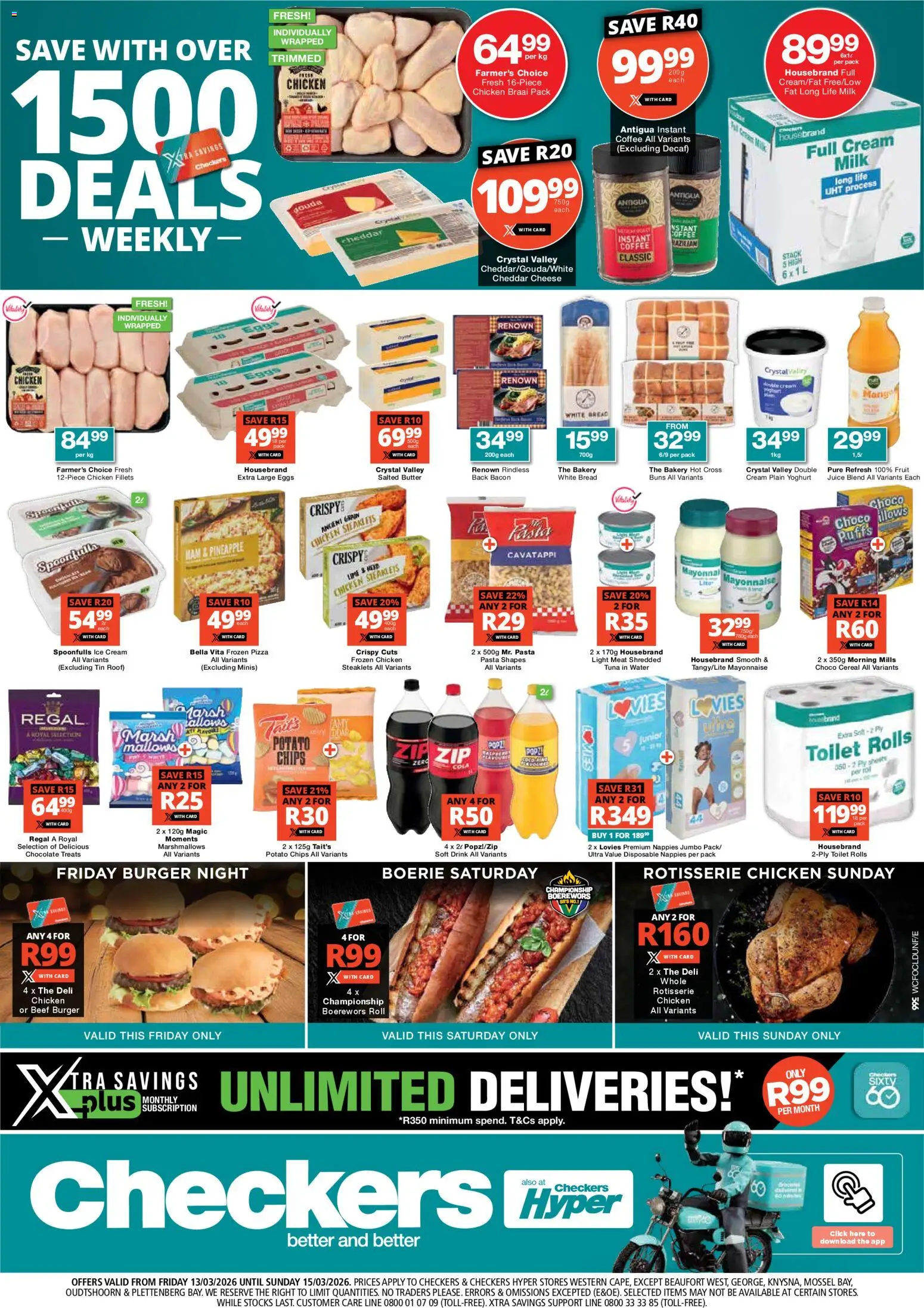 Preview of Checkers flyer valid from 13/03/2026