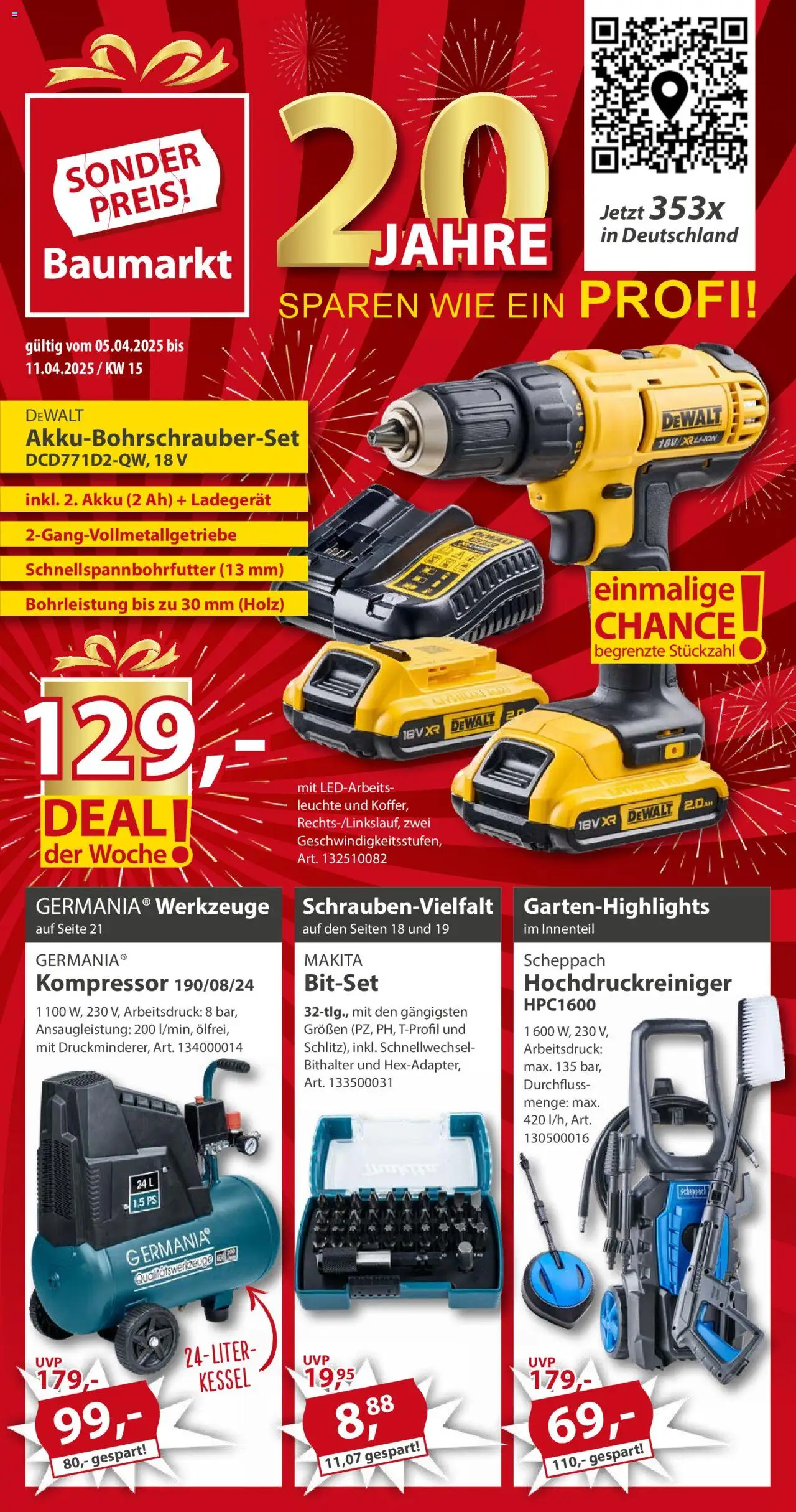 Sonderpreis Baumarkt Prospekt ab 05.04.2025 > Werbung