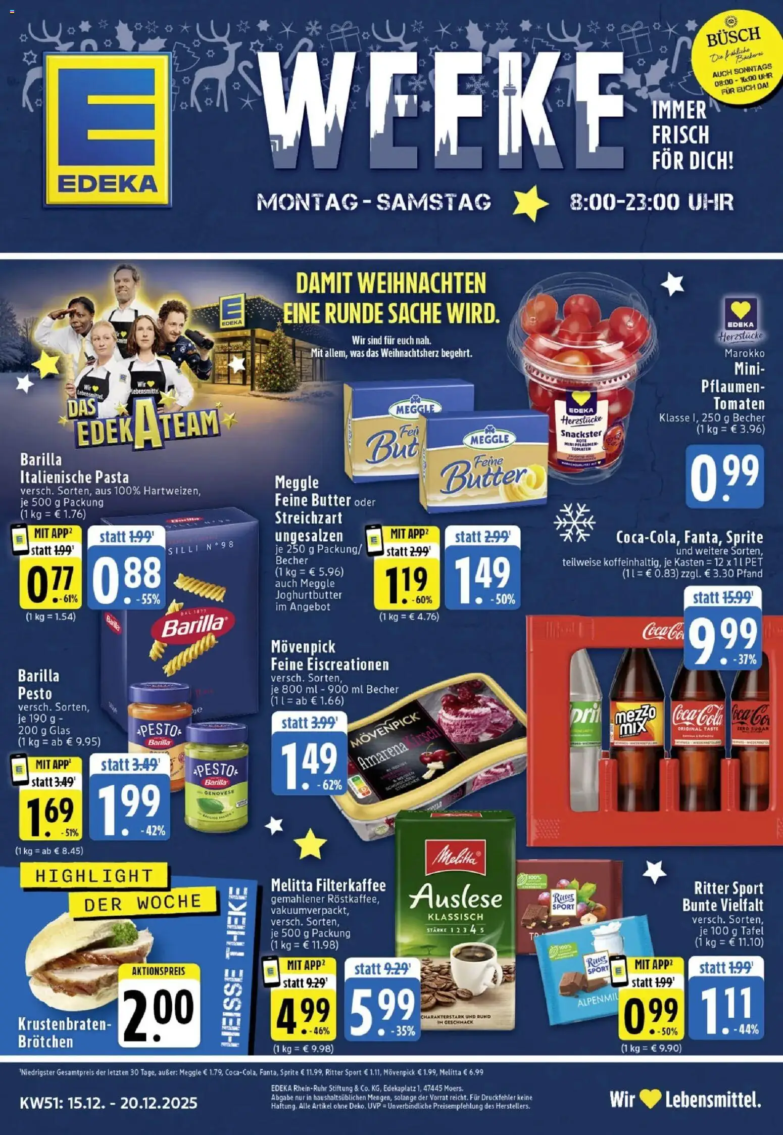 Vorschau von dem Prospekt des Geschäftes Edeka, gültig ab dem 15.12.2025