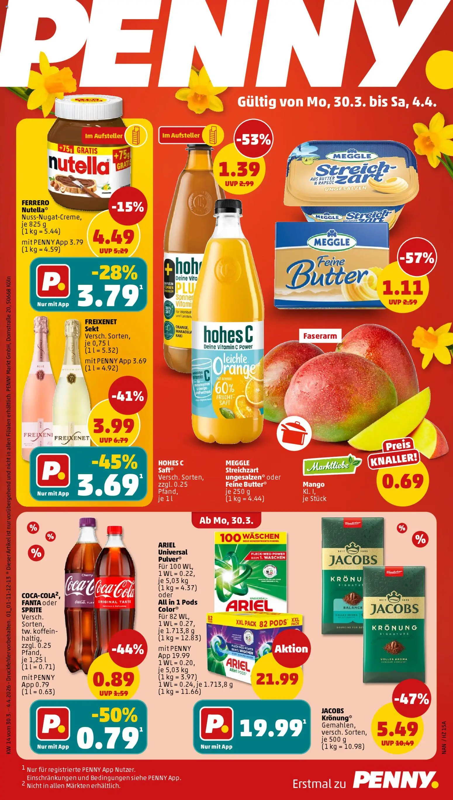 Vorschau von dem Prospekt des Geschäftes Penny, gültig ab dem 30.03.2026