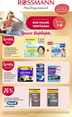 Vorschau von dem Prospekt des Geschäftes Rossmann, gültig ab dem 14.07.2025