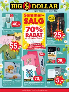 Eksempel på tilbudsavis Tilbudsavis fra butik Bigdollar gyldig fra 01/08/2025