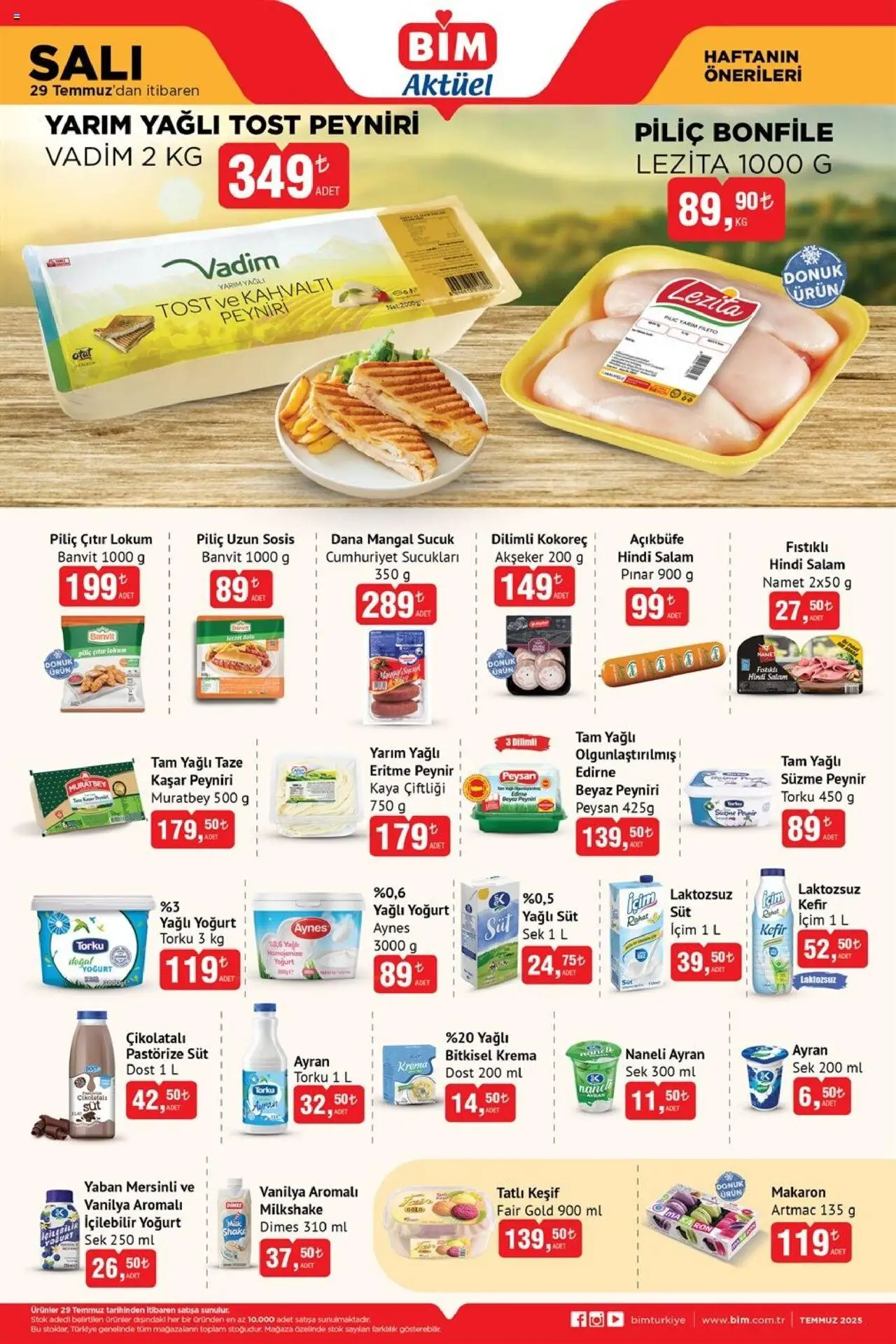 BİM Katalog bu hafta (29 Temmuz 2025) - Aktüel Broşür - Sayfa numarası 1