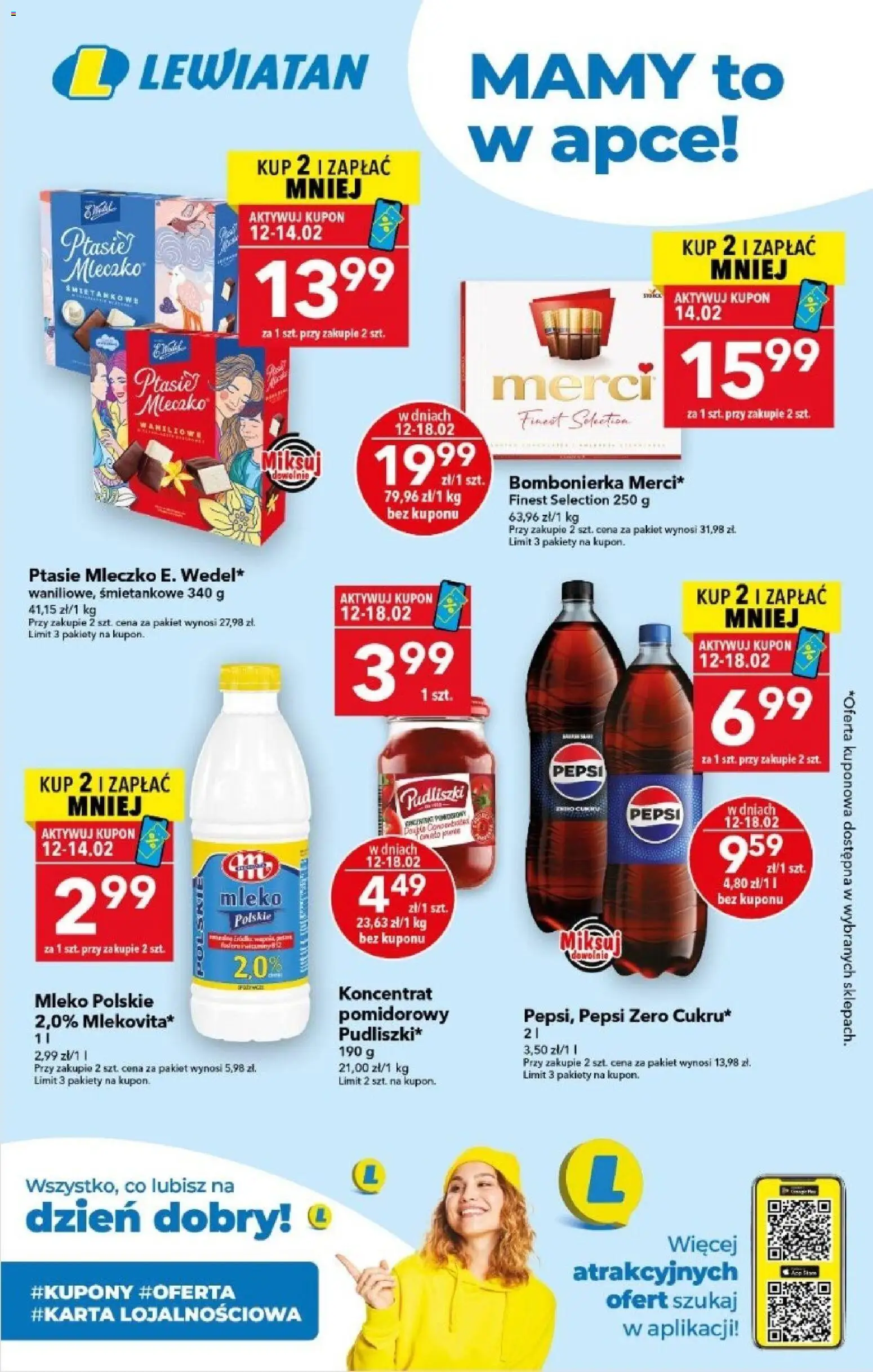 Pogląd gazetki "Mamy to w apce" ze sklepu Lewiatan ważnej od 12.02.2026