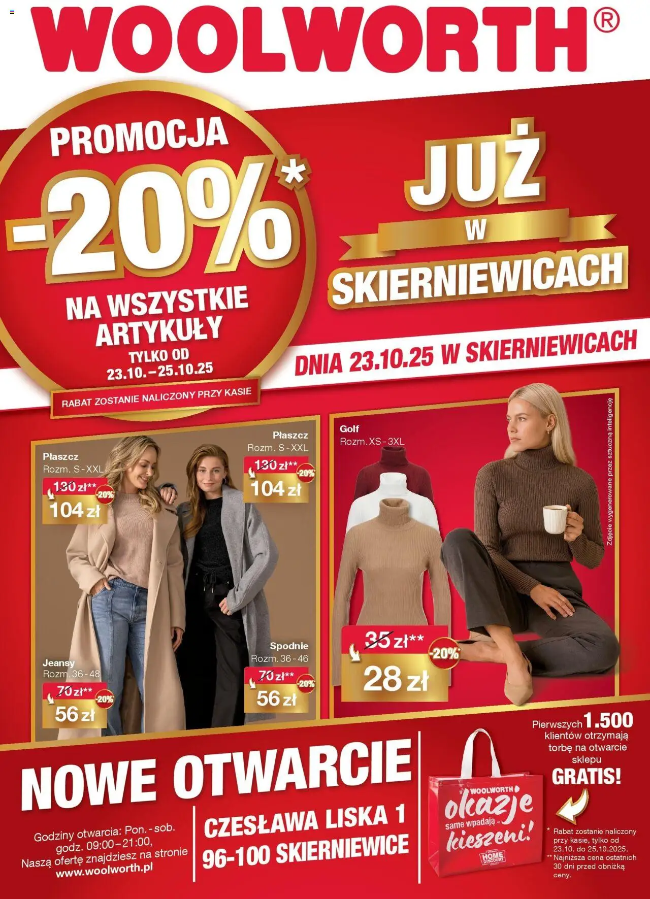 Woolworth Woolworth: Już w Skierniewice od 16.10.2025 - Nowa Gazetka - Numer strony 1