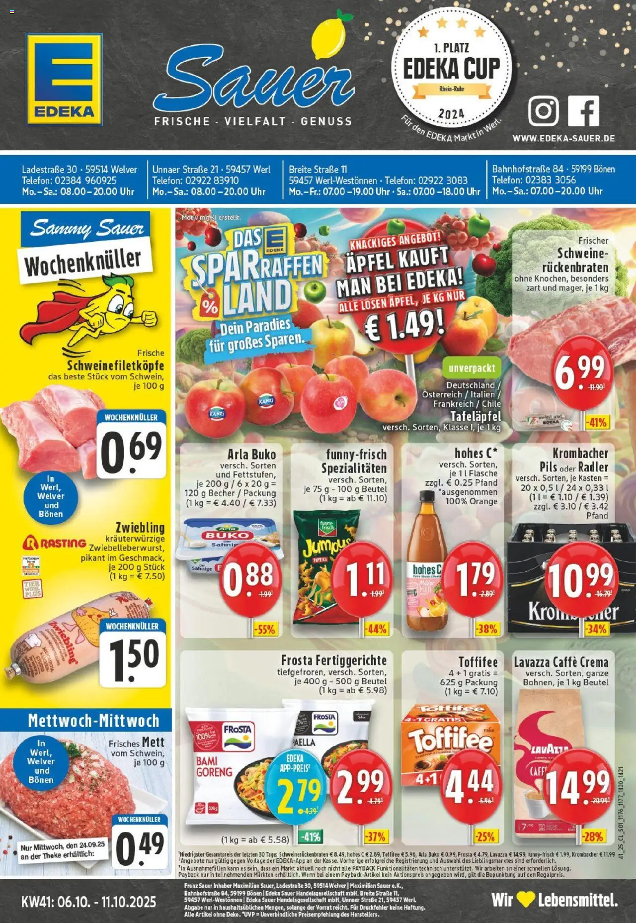 EDEKA Prospekt ab 06.10.2025 - Prospekt Werl-Westoennen Online