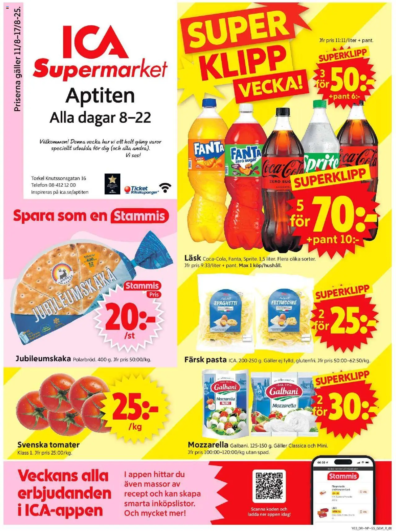 Stockholm är giltig 11/08 2025 > Veckans Erbjudanden gäller från 11/08/2025 till 17/08/2025 sidnummer 1