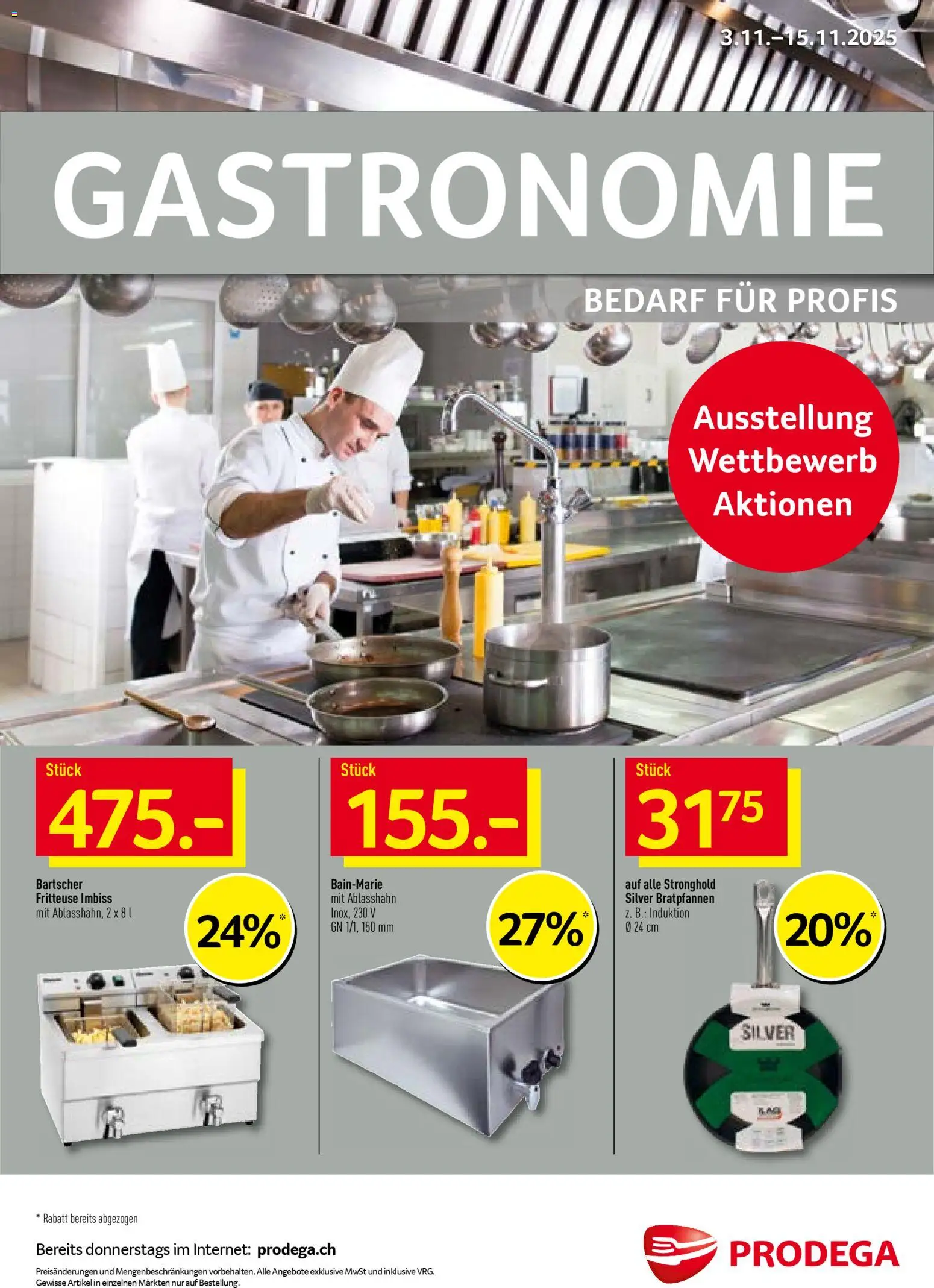 Vorschau des Merkblatts Aktionen Gastronomie vom Shop Prodega gültig von 03.11.2025 bis 15.11.2025