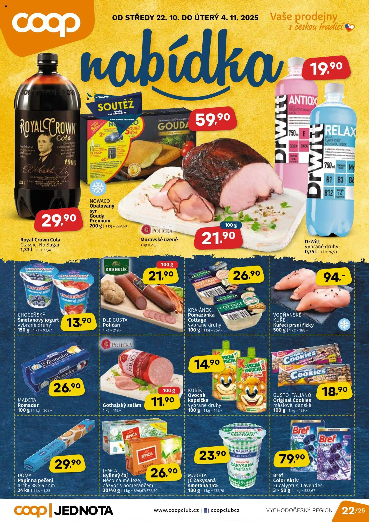  COOP Leták - Východočeský region (22.10.2025) - Jednota leták