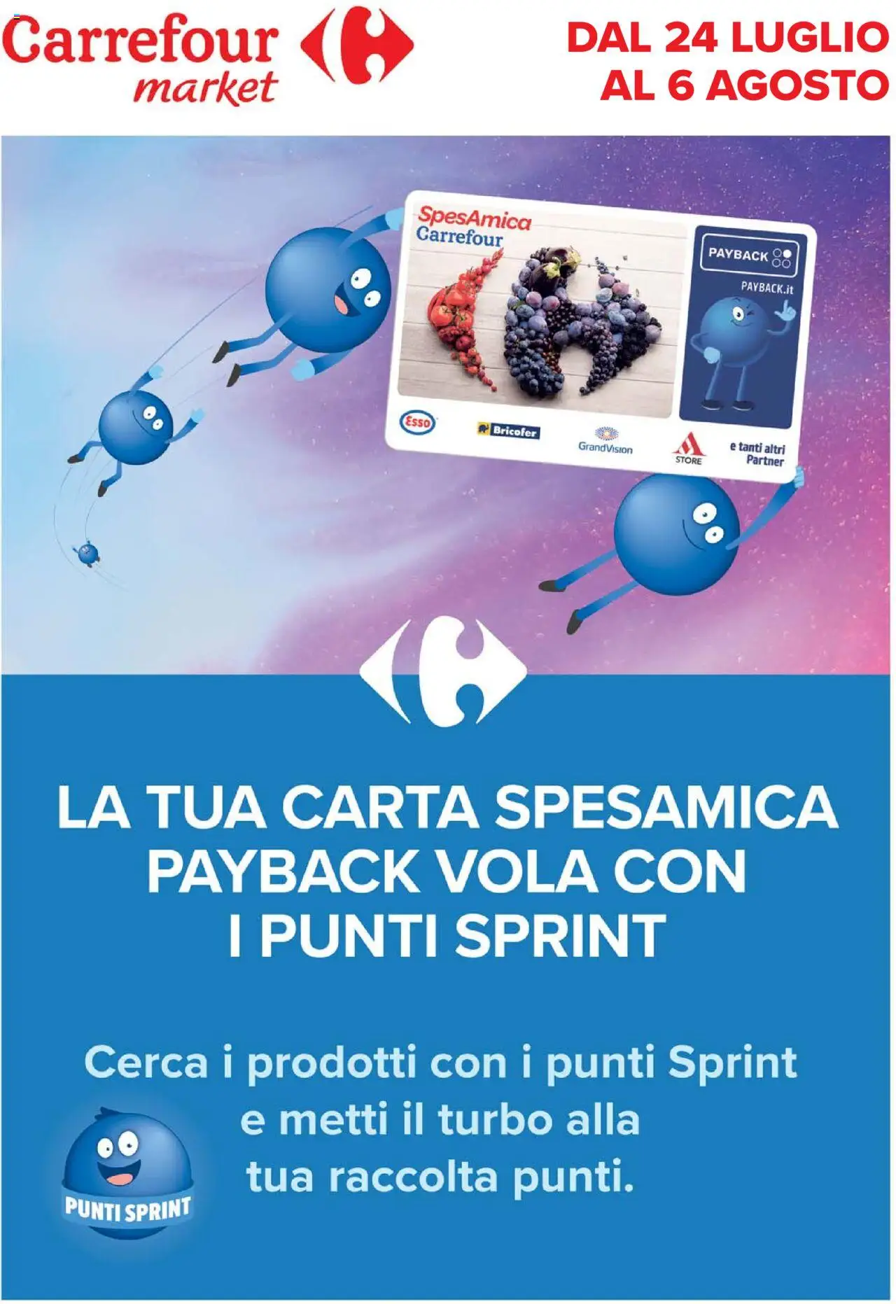 Volantino Carrefour valido da 24/07/2025 numero di pagina 1