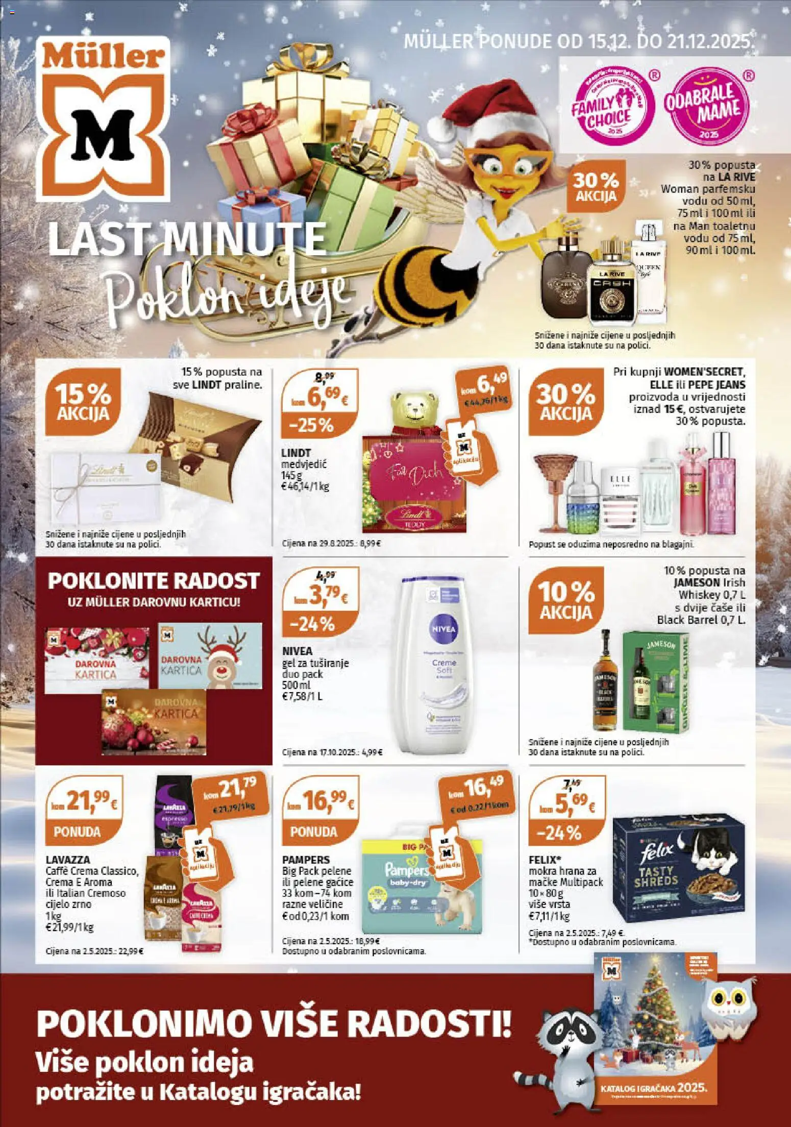 Pregled letka Katalog trgovine Müller vrijedi od 15.12.2025