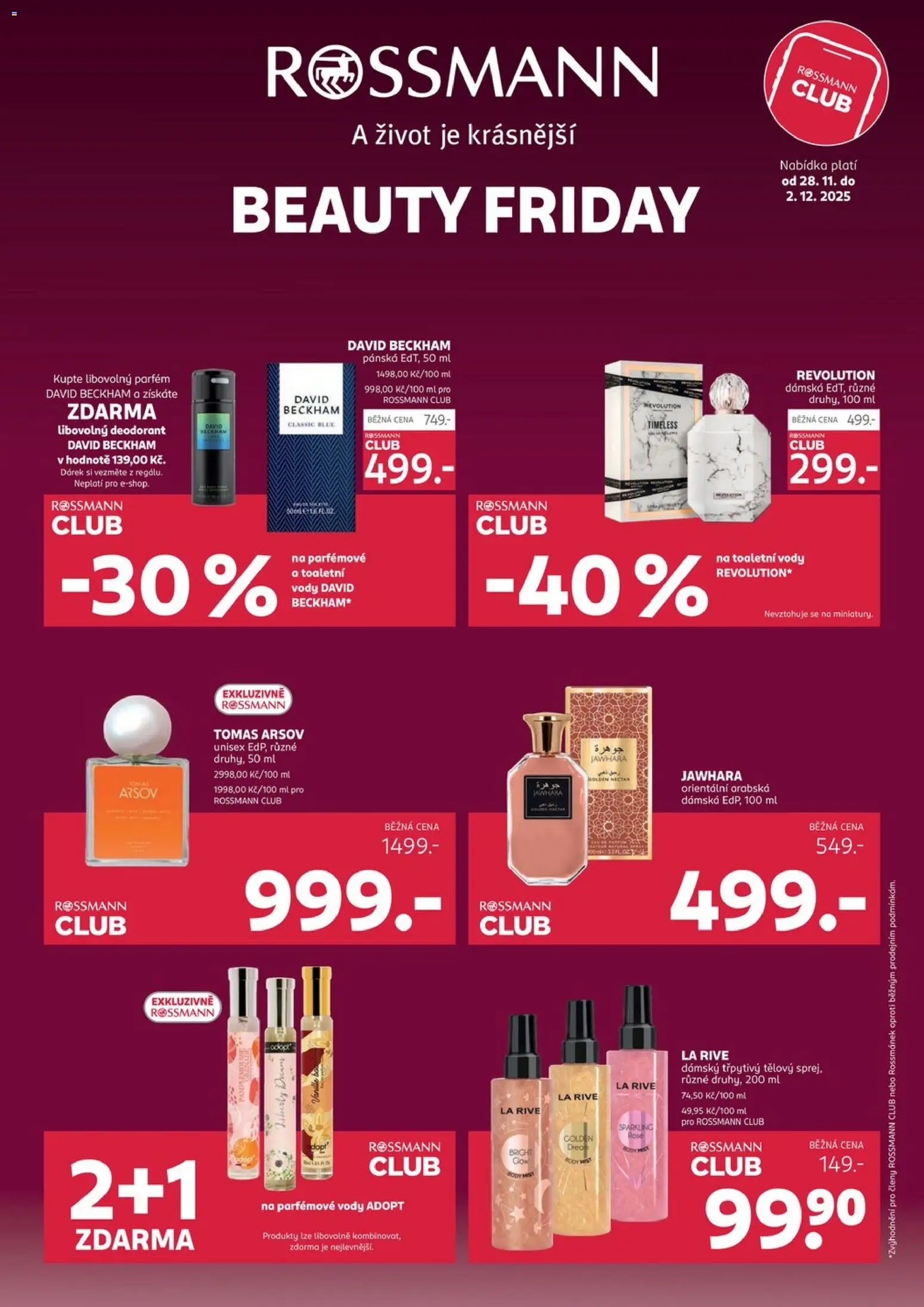 Náhled nabídky: Rossmann Black Friday platný od 28.11.2025