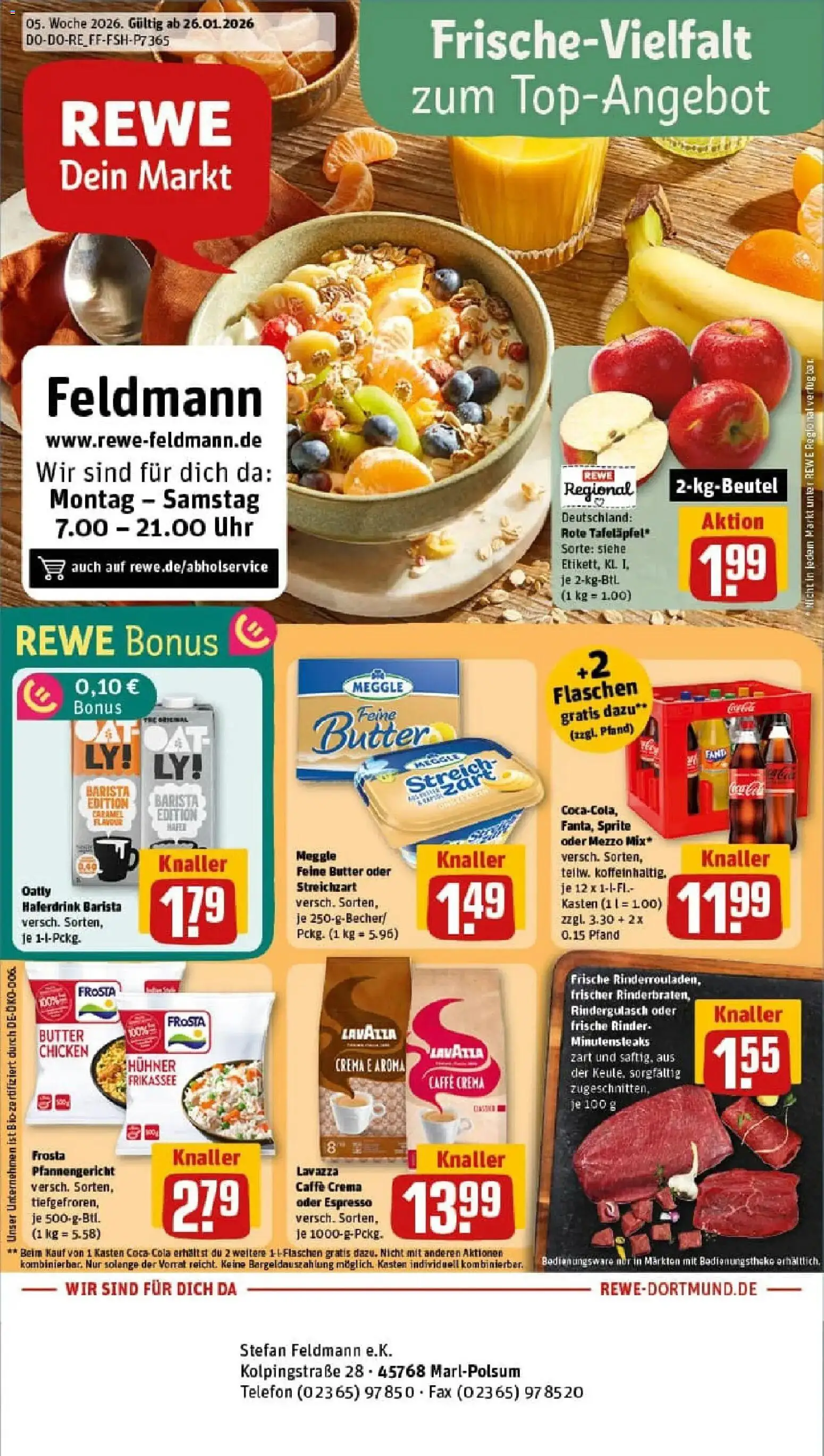Vorschau von dem Prospekt des Geschäftes Rewe, gültig ab dem 26.01.2026