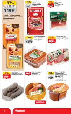 Auchan - Akciós újság Auchan megtekintése, amely érvényes 2025.10.30.-től | Oldal: 14