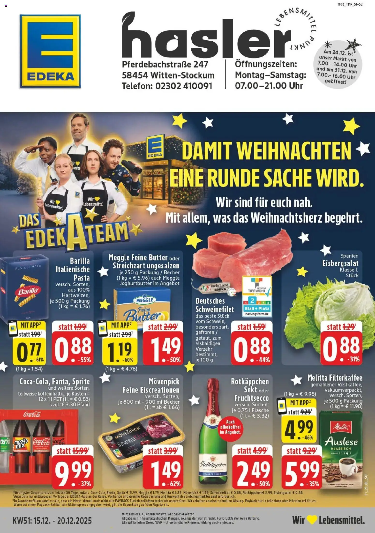 Vorschau von dem Prospekt des Geschäftes Edeka, gültig ab dem 15.12.2025