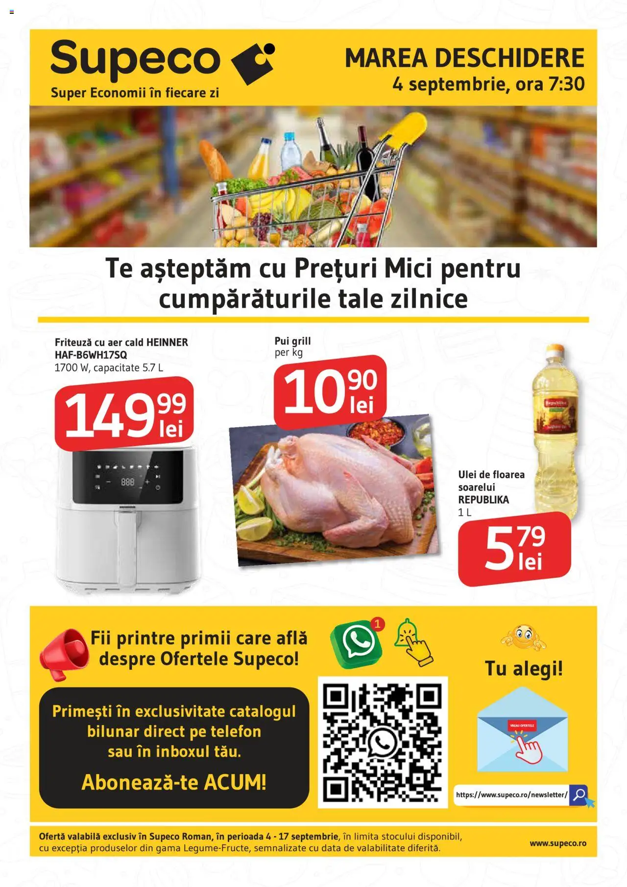 Supeco Catalog - Deschidere Roman de la 04.09.2025 - Pagină 1