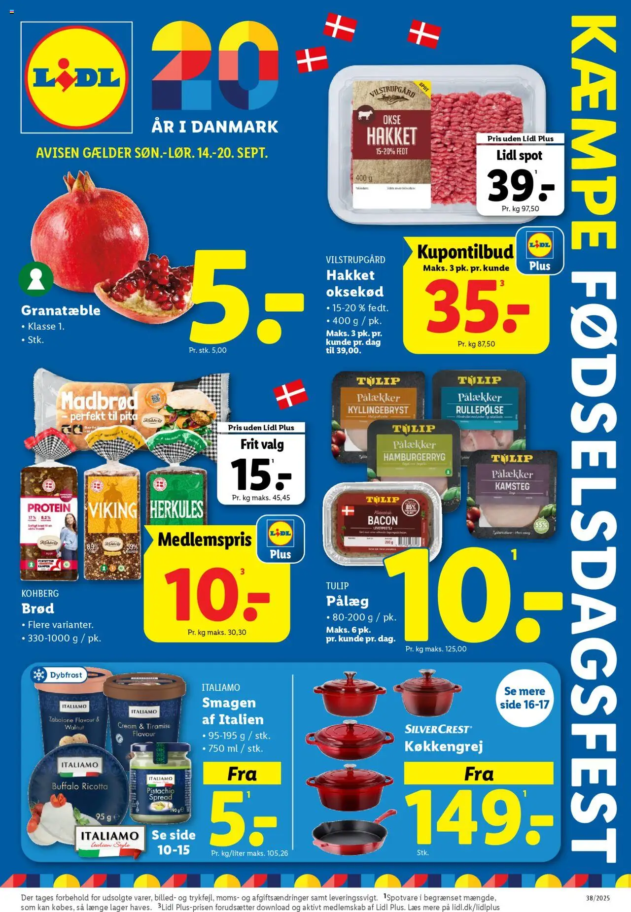 Lidl tilbudsavis gyldig fra 14/09/2025 - side 1