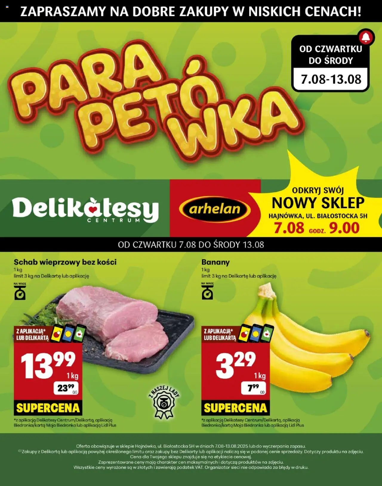 Delikatesy Centrum gazetka 07.08.2025 - Nowa gazetka promocyjna - Numer strony 1