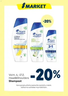 Kaupan S-market Tarjoukset Head&Shoulders esikatselu, voimassa 04/02/2026