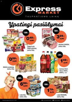 Express market parduotuvės leidinio Leidinys galiojančio nuo 2025.10.05 peržiūra