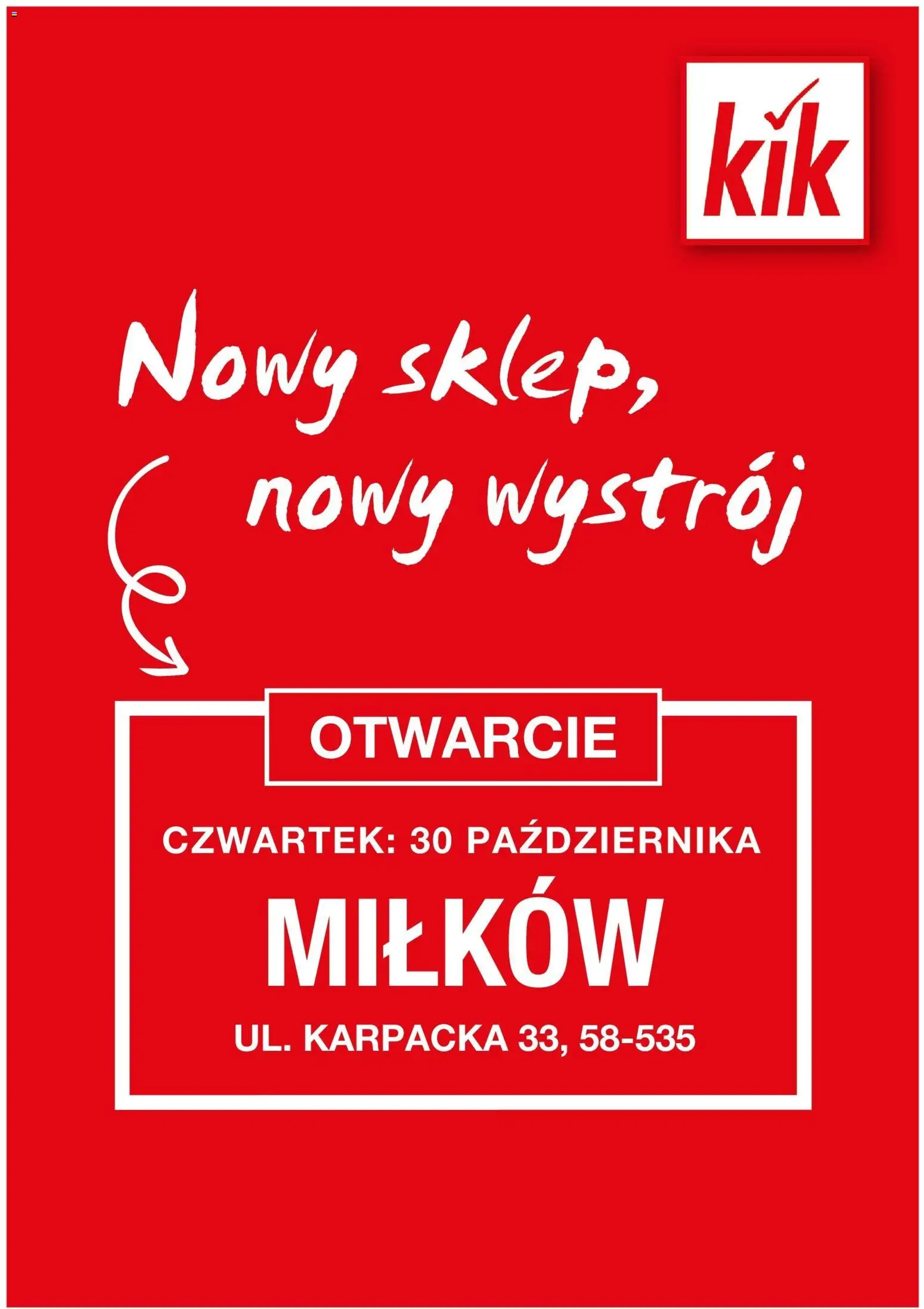Kik gazetka online 27.10.2025 - Aktualna gazetka promocyjna - Numer strony 1