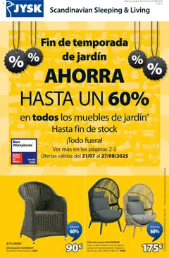 Vista previa del folleto de la tienda JYSK válido desde el 31/07/2025 