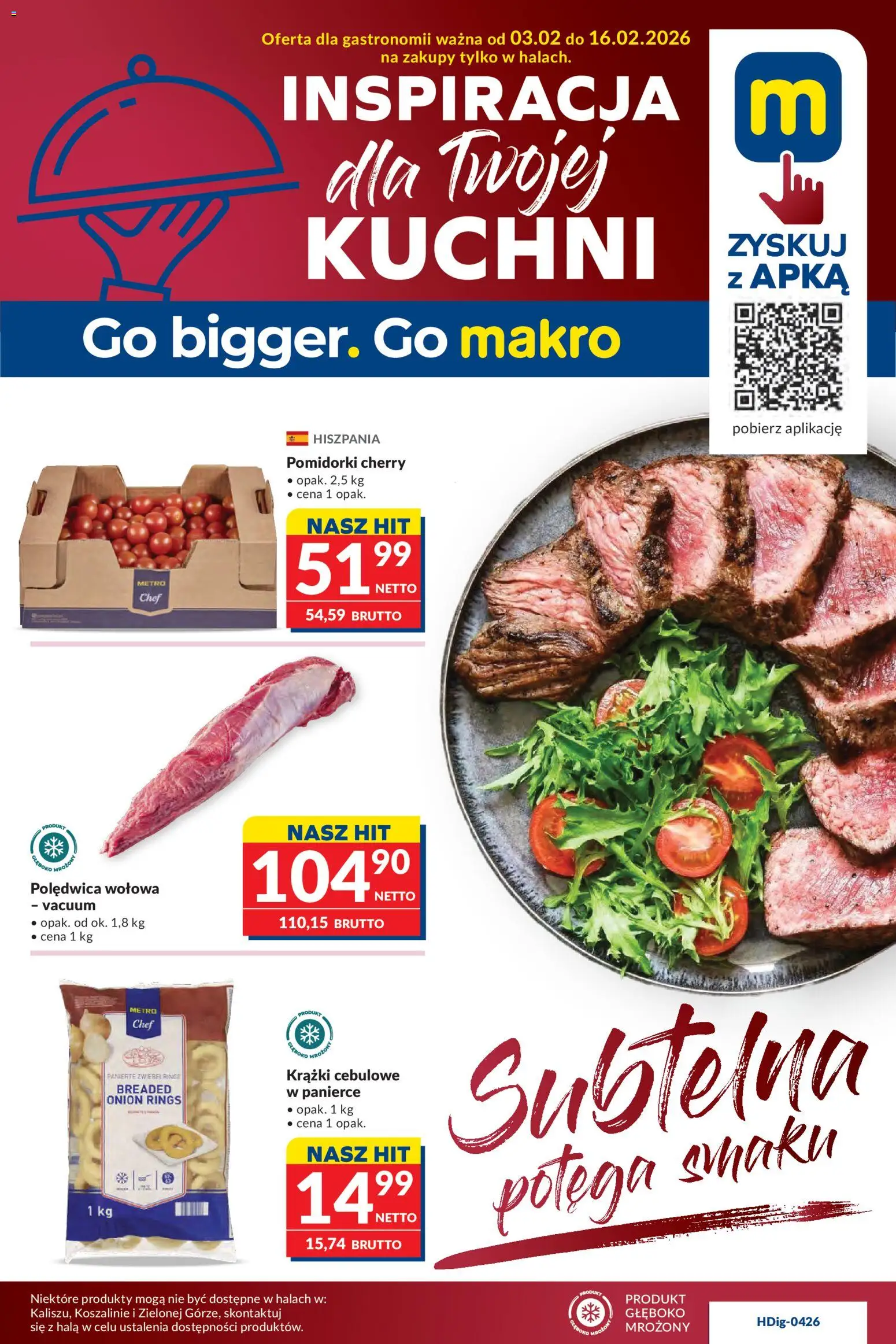 Pogląd gazetki "Oferta dla gastronomii" ze sklepu Makro ważnej od 03.02.2026