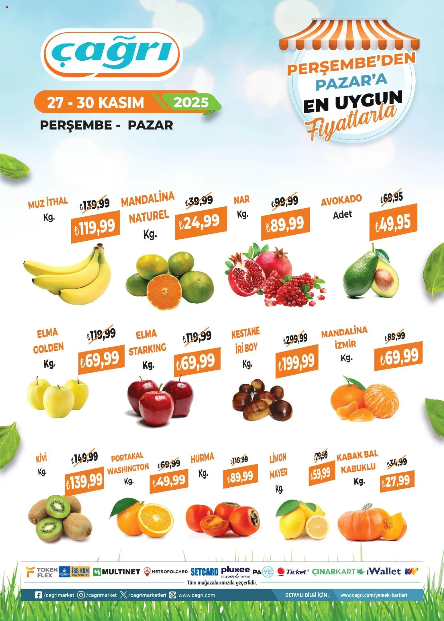 Çağrı Market Manav Katalog 27.11.2025 - Broşürünün önizlemesi