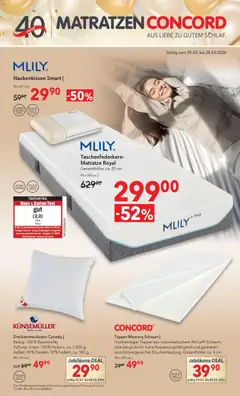 Vorschau von dem Prospekt des Geschäftes Matratzen Concord, gültig ab dem 25.02.2026