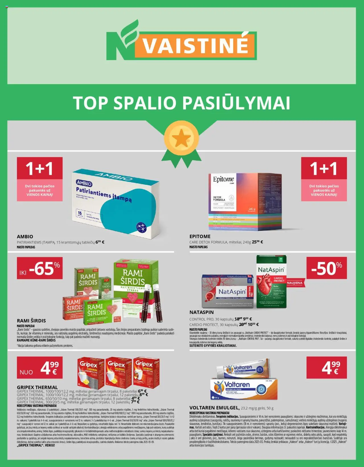 Norfa vaistinė leidinys galioja nuo 2025.10.01 – puslapio numeris 1
