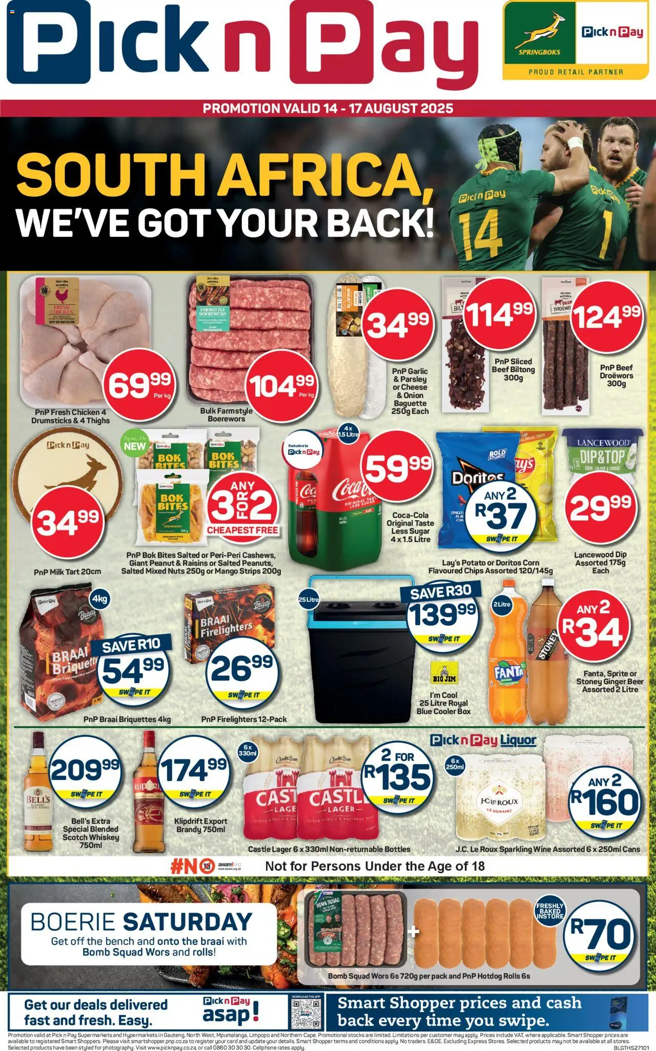 Pick n Pay Inland provinces - Weekend Specials from 14/08 - 17/08/2025 > Promotions
