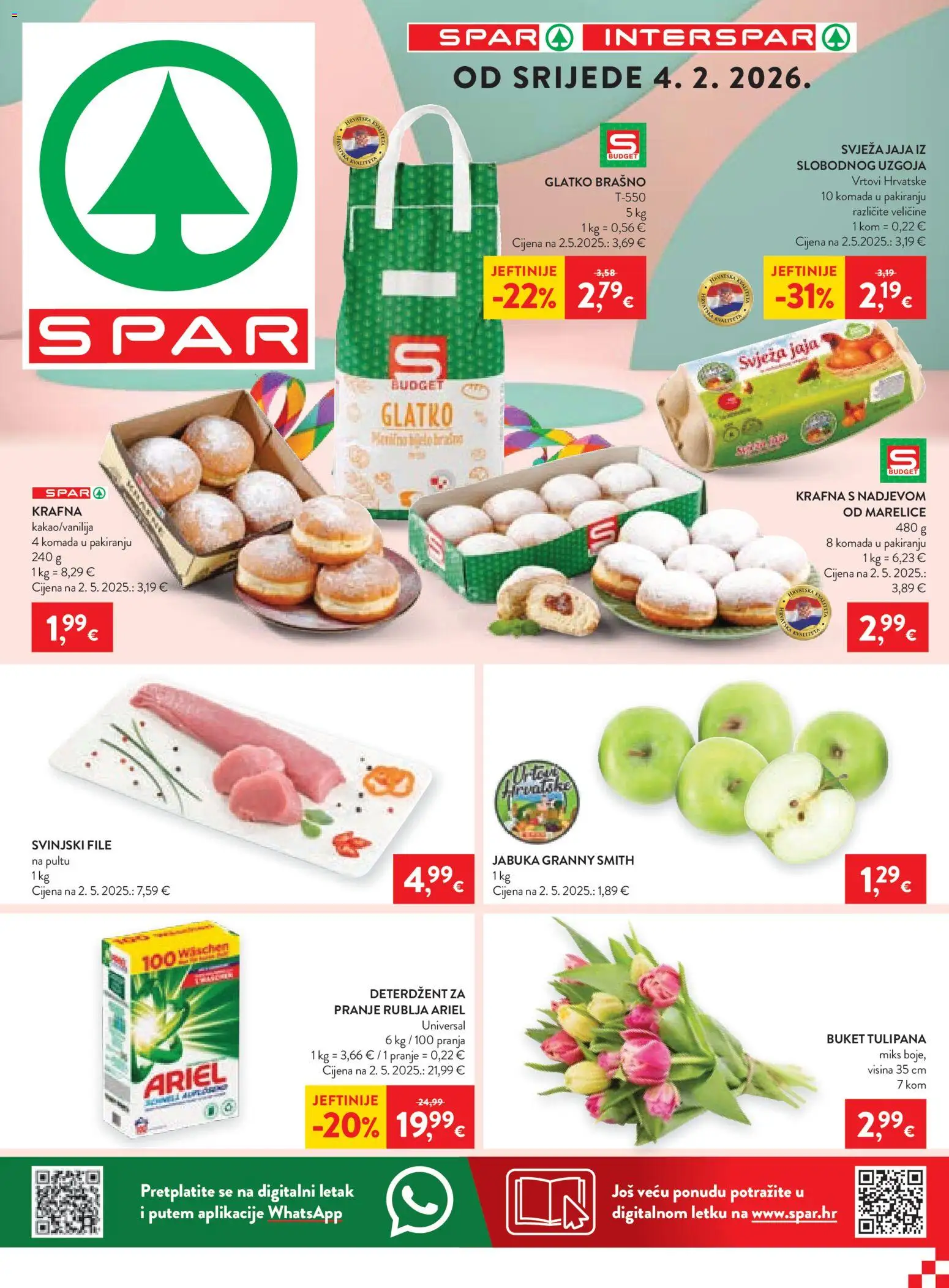 Pregled letka Katalog trgovine Spar vrijedi od 04.02.2026