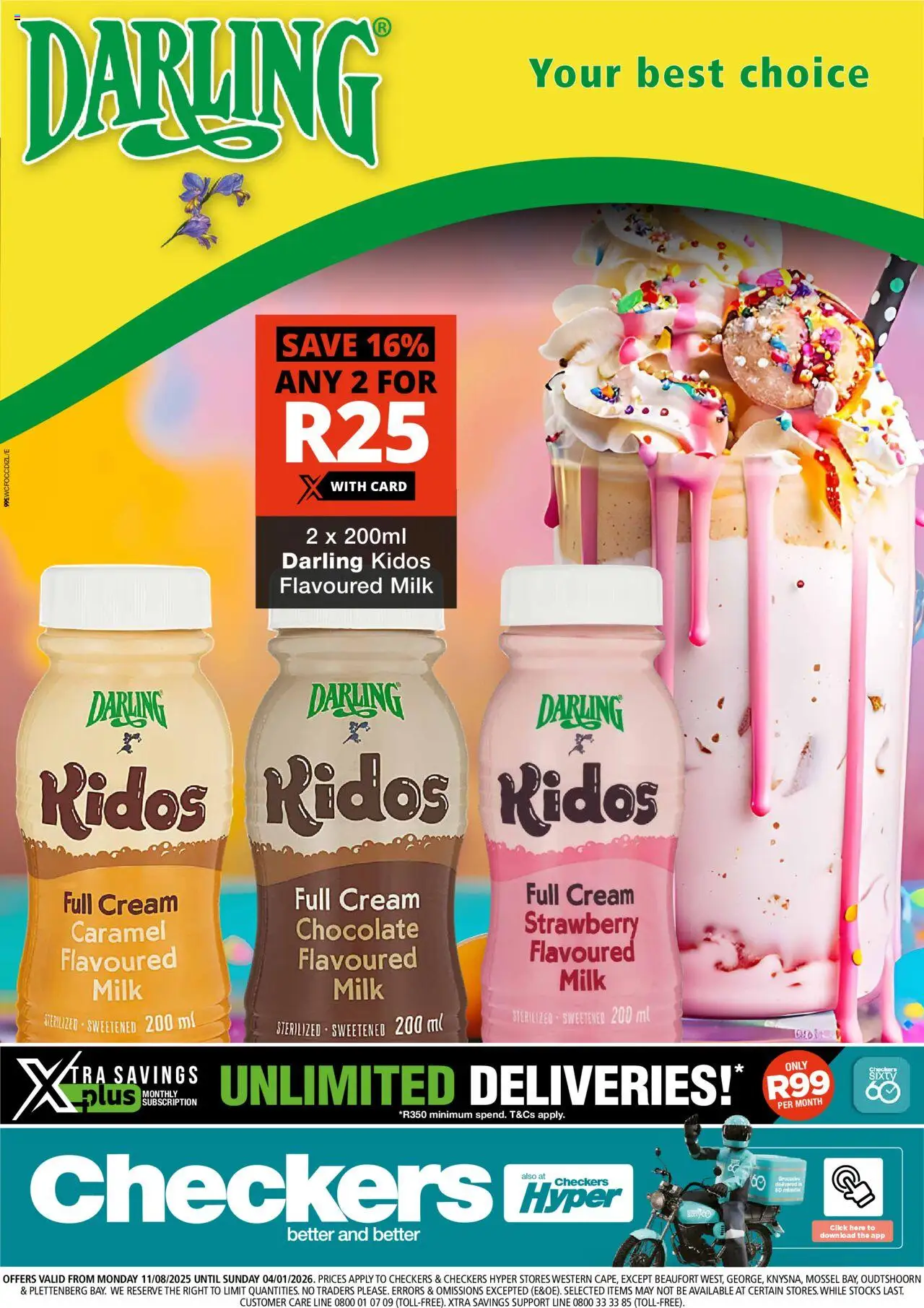 Preview of Checkers flyer valid from 11/08/2025