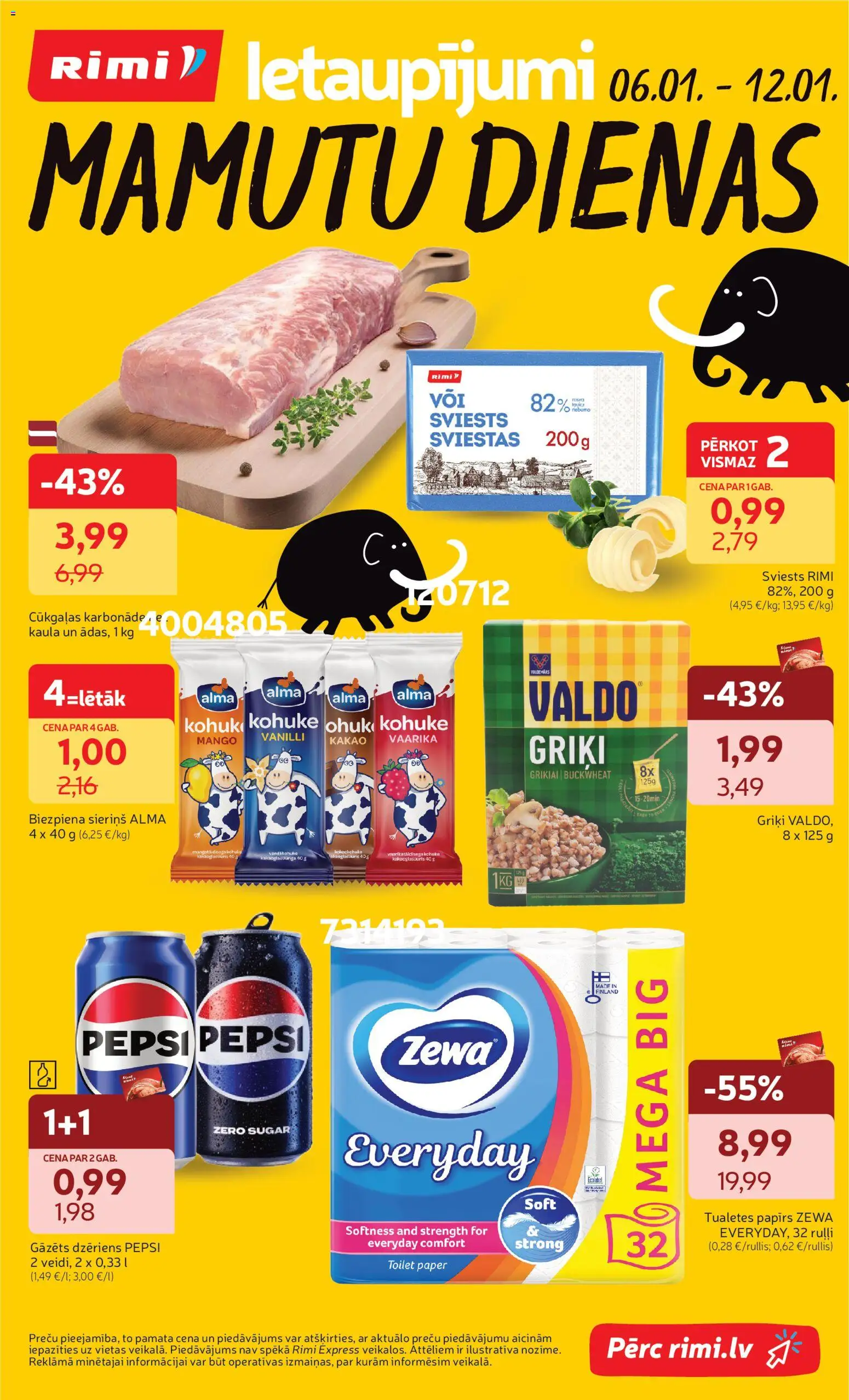 Skatīt Rimi akciju bukletu, derīgs no 2026.01.06