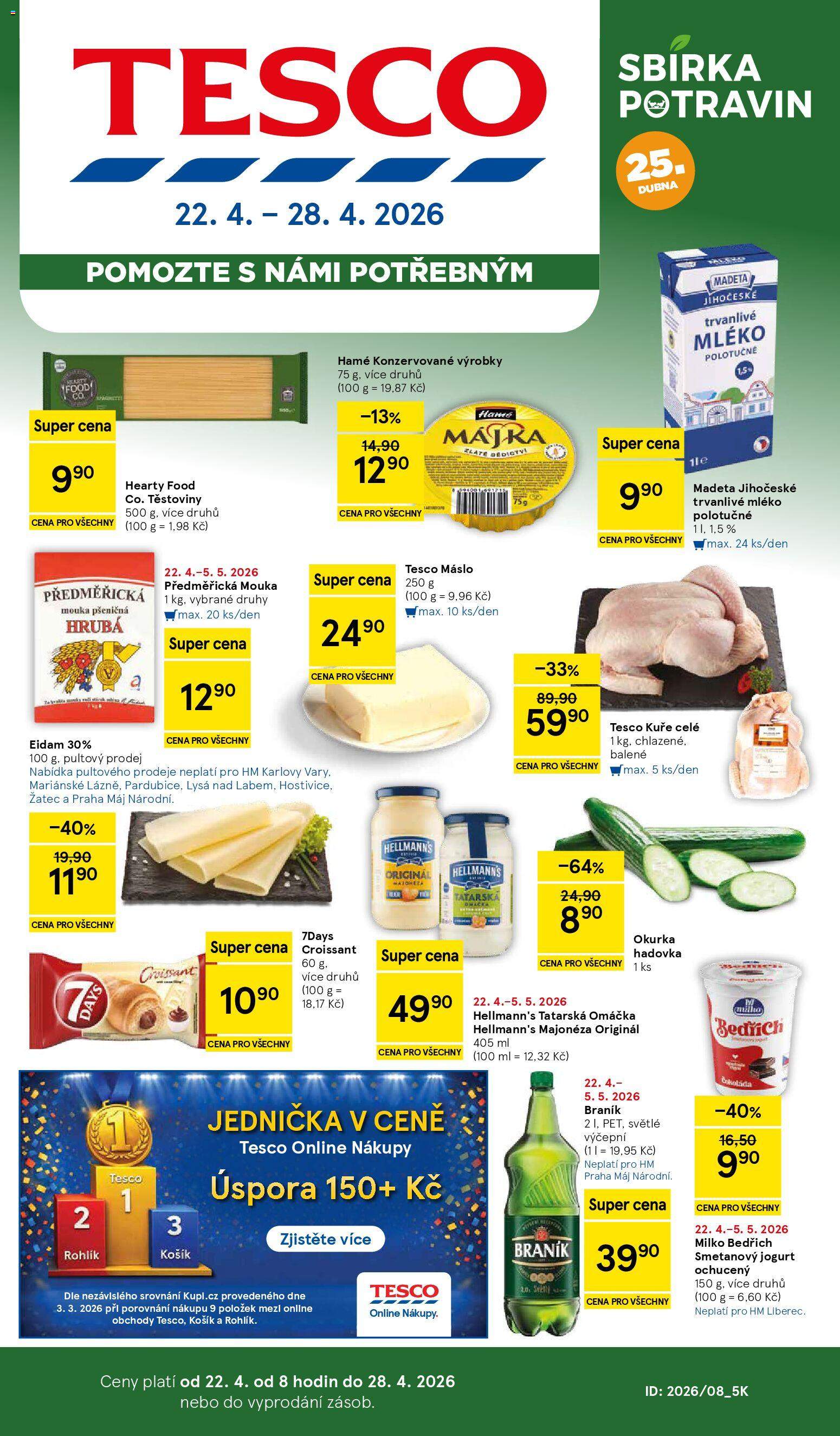 Nový Tesco leták od 22.04.