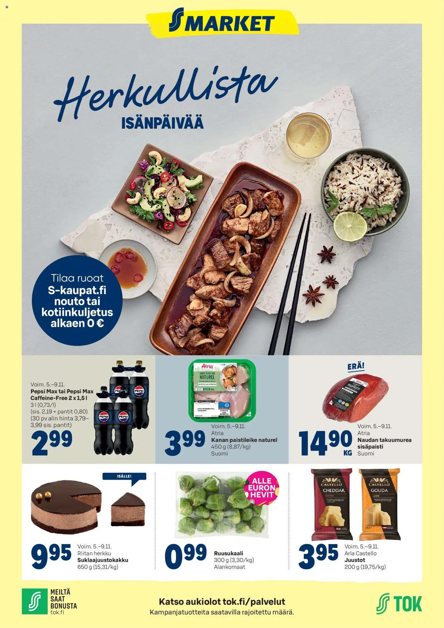 Kaupan S-market Tarjoukset esikatselu, voimassa 05/11/2025